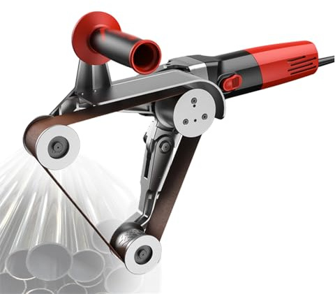 LwiftGal Lijadora Y Pulidora De Velocidad Variable, Lijadora De Banda para Tubos Y Tubos, Pulidora para Tubos De Acero Inoxidable 3-wheelpolishingmachine