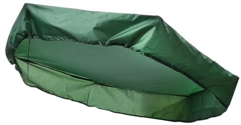 FOMIYES Waterproof Oxford Cloth Green Hexagonal Sandpit Cover 140x110cm UV Dustproof Sandbox Canopy Protective Shelter for Outdoor Garden