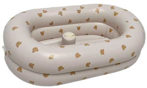 Multifunktionale aufblasbare Badewanne für Babybadewanne, Spielbecken, Spielzeugaufbewahrung, PVC, sicher, bequem, rutschfeste Unterseite, Baby Badewerkzeug