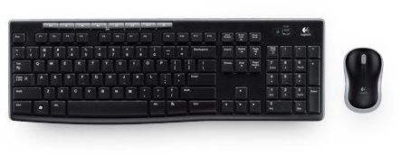Logitech MK270 Combo Tastatur und kabellose Maus kabellosem Nano-Empfänger (QWERTZ- Deutsches Tastaturlayout) schwarz (Combo | 2er Pack)