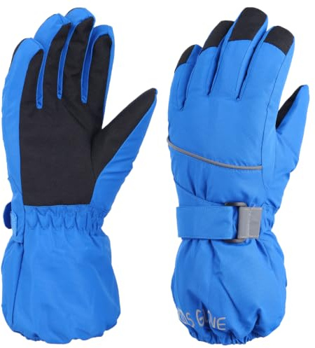 TRIWONDER Kids Ski Gloves Water Resistant Warm Fleece Winter Snow Gloves for Children Skiing Snowboarding