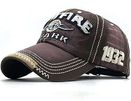 CheChury Retro Gorra de Béisbol para Hombres y Mujeres Fashinable Bordado de Letras Casual Hat Ajustable Algodón Sombrero para El Sol Al Aire Libre