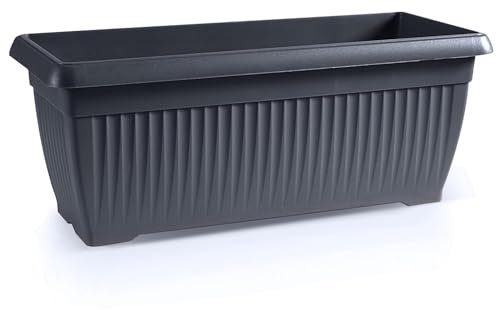IMJ-Global - Fioriera da Esterno Rettangolare (70x30x27,7 cm) Vaso per Piante da Esterno 30 Litri, Vasi Realizzati in Plastica Resistente ad Intemperie e Raggi UV, Fioriere da Balcone ed Esterni