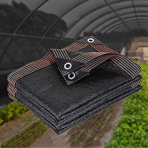 Voile D'Ombrage œIllets Toile Ombrage ImperméAble sur Mesure Filet Piscine Anti Feuilles Tente D'Ombrage Filet Dombrage Noir,5x7m