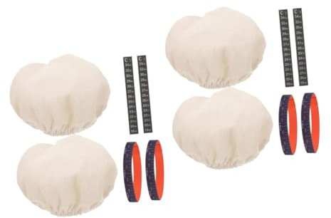 Alipis 2sets Sourdough Starter Jar Kit Accessories Cloth Cover Date Marking Band for Fermentation