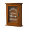 Cassetta portachiavi in legno con 6 ganci, decorazione da parete, 25 x 21 x 6 cm, per ingresso, camera, corridoio