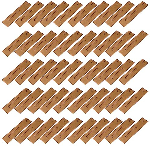 LLINthy KraftPaper Stiftebox Stiftehalter Verpackung Stifteboxen 50 Stück, Kraftpapierfenster