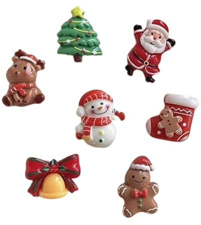 Weihnachts-Kühlschrankmagnet Set,7 Stück Weihnachtsmann, Weihnachtsbaum, Schneemann-Elch Magnete Für Kühlschrank Küche Büro Deko Groß Klein Lustiger Weihnachtsdekoration