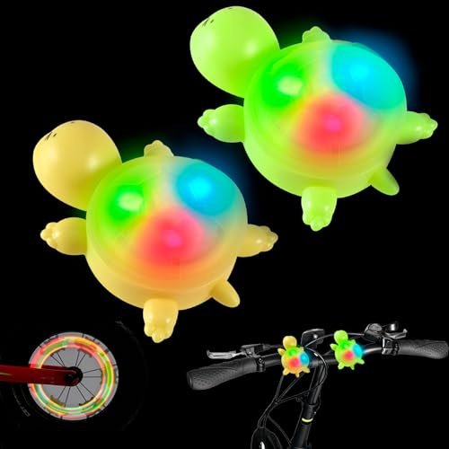 Begonia Lot de 2 lumières d'avertissement LED étanches IPX5 avec 3 modes d'éclairage pour trottinette, bâton de randonnée, poussette, sac à dos, scooter, animal de compagnie (avec batterie CR2032)