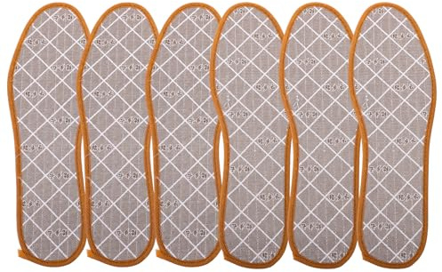 TOYANDONA 3 Paare Deodorant Einlegesohlen aus Bambuskohle Schweißabsorbierende Schuhpolster Atmungsaktive Fußpflege für Damen und Herren Geruchshemmend und Sporttauglich