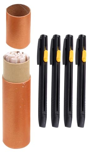 Lurrose Lápiz de Tiza para Marcar Telas Recargable y Borrable Calor, Marcador Preciso de Yeso y Plástico para Costura y Proyectos de Confección DIY
