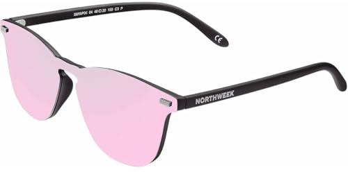 NORTHWEEK Unisex-Erwachsene Wall Phantom Pipe Sonnenbrille, Pink (Rose Gold), 136.0