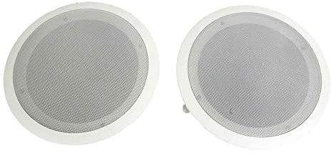 Pyle 8 Inch 2 Way in Wall Ceiling Home Speakers System Audio Stereo, 6 Speakers