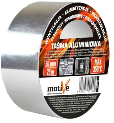 AGROHIT Rouleau de Ruban Adhésif en Aluminium à 350 °C, 50 mm/25 m ou 50 mm/50 m