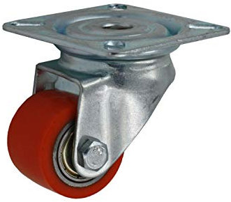 35 mm Polyurethan Schwerlast Rolle Transportrolle Lenk Rollen Traglast 100 Kg