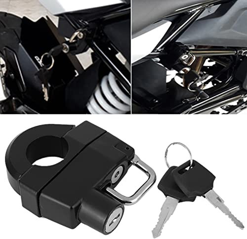lucchetto per casco moto, Qiilu Lucchetto per casco, manubrio universale per moto da 22 mm/0.9 pollici Set di lucchetti per casco