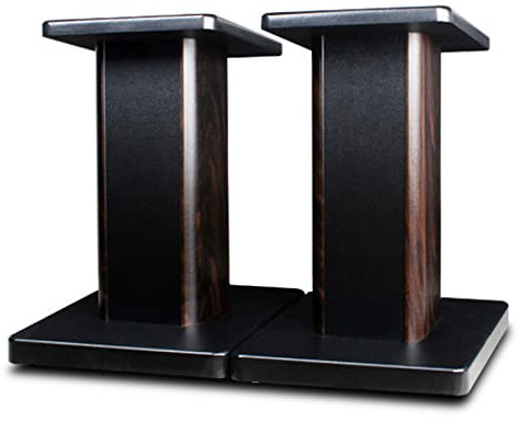 BQKOZFIN Lautsprecherständer 40 cm hoher Boxenständer Holz, 2er-Set, Speaker Stand geeignet für Regallautsprecher | HiFi und Heimkino Surround Sound, Verbessertes Audio-Hörerlebnis