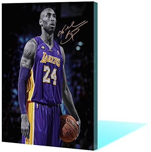 Bild auf Leinwand All Star Game NBA Kobe Bryant 24 Great Basketball Player Kunstwerk Kobe Portrait Leinwand Gemälde Poster Wandkunst für Heimdekoration für Wohnzimmer – ungerahmt,60×90cm