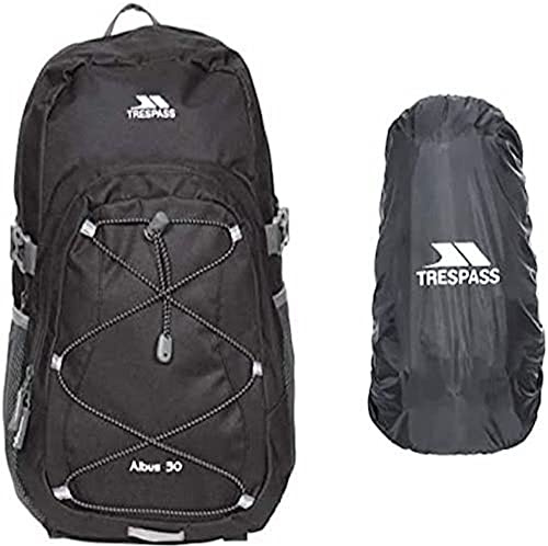 Trespass 30L MULTI FUNCTION BACKPACK ALBUS & WATERPROOF RAIN COVER FOR BACKPACKS (Medium)