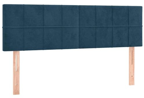 vidaXL Sänggavlar mörkblå 144x5x78/88 cm sammet