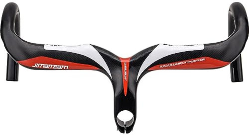 Bullhorn Fahrrad Lenker Für BMX Fahrradlenker Drop Bar Kohlefaser Rennrad Lenkerstange 28.6mm*400mm 420mm 440mm (Color : Red, Size : 420mm*100mm)