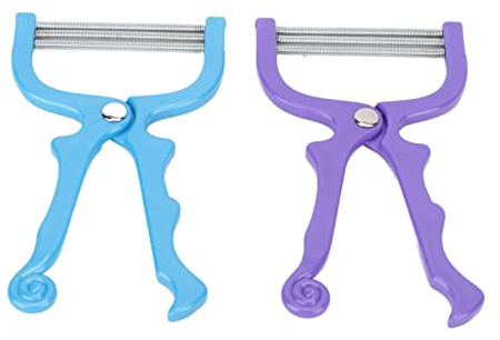2 Stück Gesichtshaarentferner, Effektives Gesichtsepilierer-Federgerät für Schnelle, Sanfte Haarentfernung, Tragbares, Leicht zu Tragendes Beauty-Tool Zur Gesichtshaarentfernung