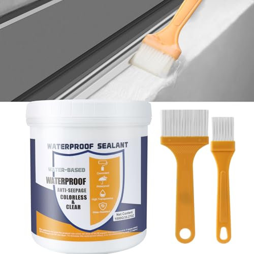 Rivestimento Impermeabile Trasparente 1 kg - Sigillante Invisibile per Interni ed Esterni, Bagno - Mezzo Impermeabilizzante