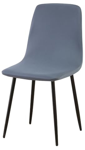 Meigeh Fundas para Sillas de Comedor Fundas Silla Escandinavas Lavables Cubierta de Silla Escandinavo Cubre Sillas Escandinavas Ajustables 4 Piezas Azul brumoso