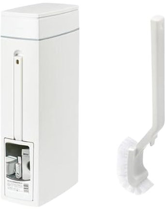 SiaBiced Papelera de baño con Soporte para escobilla de Inodoro, Papelera escobilla de Inodoro, Papelera, Cubo Basura, Cubos de Basura de Reciclaje