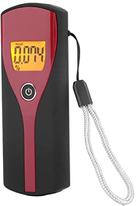 Display LCD Digital Breath Alcohol Tester Etilometro Analizzatore di alcol che soffia a contatto Rilevatore di alcol portatile per poliziotto Uso domestico