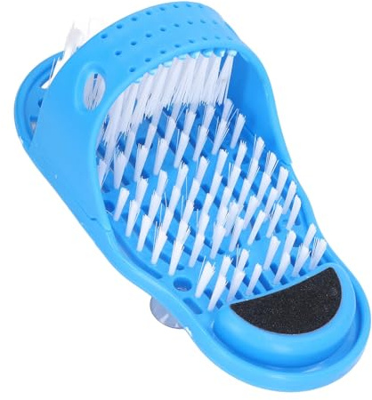 Simple Foot Cleanser, Improve Blue Shower Foot Scrubber Remove Dead Skin for Bathtub