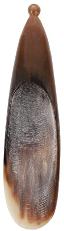 1 Stück Ochsenhorn Gua Sha Stick, Schwarz, für Massage | Gesichtswerkzeug für Gesicht, Füße und Körper, Gleitende Oberfläche, Schabmassagestab