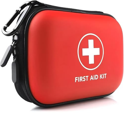 Botiquin de primeros auxilios – kit de emergencia para el hogar – Botiquin portatil para hogar y supervivencia coche – Botiquin coche homologado completo – Kit camping – kit primeros auxilios