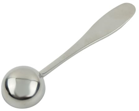 Cuchara de café de acero inoxidable de 10 ml, cuchara medidora para porciones precisas de té y azúcar