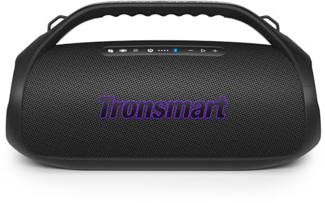 Tronsmart Bang 2 Bocina Bluetooth Portátil para Fiestas, 26H de reproducción sin Miedo al Agua, 90W de Potencia Pura, IPX6 (Negro)