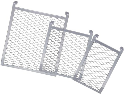 Aboiled Paint Roller Grid 3 Pack 4 Sided Metal Paint Bucket Grid Heavy Duty Painting Screen for 1, 2, 5 Gallon Buckets for Roller Brushes Painting Tools for Home Professional Use