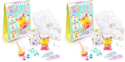 Canal Toys -Squish Squish- Squishy 1 Pack DIY - Crée Ton Squishy Tout Moelleux & Coloré - Ajoute des Paillettes & Customise-Le - Idée Cadeau Enfant 6 Ans+ - Loisir Créatif - SQI 005 - Assortiment