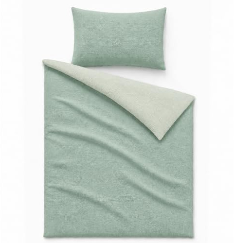 Dreamzie Kinderbettwäsche 100x135 Musselin 100% Baumwolle - Hellblau