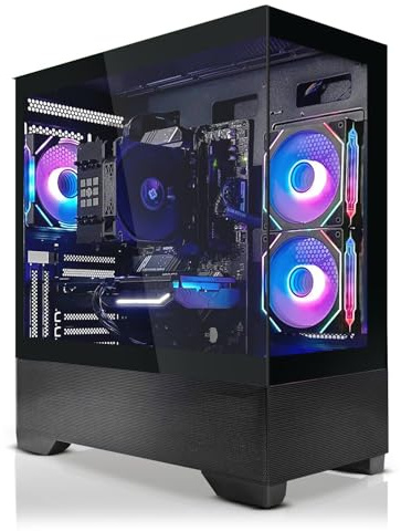 SYSTEMTREFF PC Gamer - AMD Ryzen 7 9700X - RX 9060 XT 16Go | AMD 8 cœurs jusqu'à 5.5 GHz, 32Go DDR5, 1To M.2 NVMe SSD, AMD graphique WiFi, Windows 11, pour le gaming, streaming