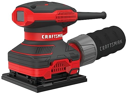 CRAFTSMAN Electric Sander, 1/4 inch Sheet, 13,500 OPM, 2 Amp, Corded (CMEW230)