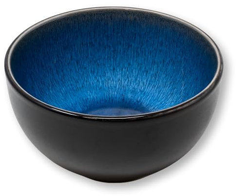 NAMAI - Set di 4 Ciotole Colazione, Stile distintivo, 450 ML, Porcellana, Adatte in Lavastoviglie e Microonde, Ciotole Per Antipasti (4 Ciotole)