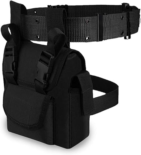Gexgune Tactical Leg Bag Taillentasche Gürtel 1000D Nylon Beinpackungen und Taillengürtel für Outdoor-Sport Wandern Radfahren Werkzeug Taschen