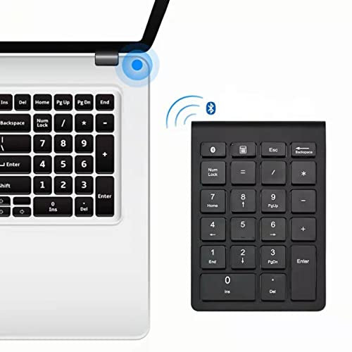 Podazz 22 Key Numeric Keypad, Wireless Numpad for Latop, Bluetooth Number Pad with Shortcut Keys for Laptop, Tablet, Notebook, PC, Desktop, Surface Pro, Compatible with Windows and OS X System