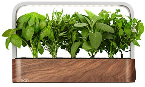 EDN SmallGarden with Basil SeedPods, Indoor Grow Smart Garden for iOS Devices - Fresh Home Grown Herbs, Plants and Flowers - Grow up to 10 Different Plants at Once