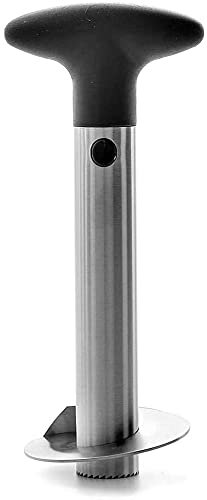 Vetrineinrete® Taglia affetta ananas in acciaio utensile per sbucciare tagliare e affettare levatorsolo G14