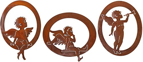 KOTARBAU® Gartendekoration Rostfiguren Engel Garten-Stahldesign Edelrost Dekoration Gartenstecker
