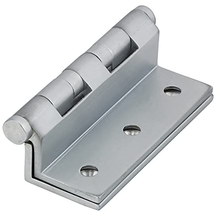 TIMCO Cranked Ball Race Hinges - Solid Brass - Satin Chrome