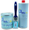 WAGA PAINT S.R.L. Kit Smalto Sintetico Antiruggine 750ML con Diluente 1LT e Pennello, Anticorrosivo, Alta Copertura Interni ed Esterni per Ferro, Acciaio, Legno (VERDE BANDIERA)