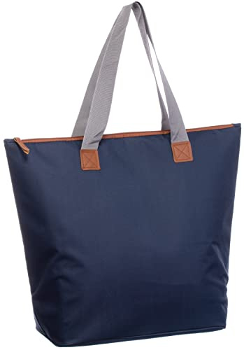 Brandsseller Kylväska strandväska | ca 40 x 50 x 20 cm | vikbar | dragkedja | isoleringsväska termoväska picknickväska shoppingväska