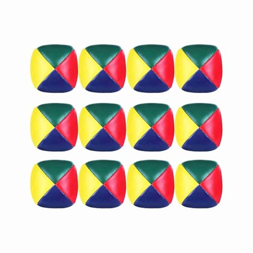 Dzxin Palline Giocoleria, Soft Juggling Balls 12Pcs Palline da Giocoliere Palla Morbida Palline Bambini Colorate per Adulti Bambini Principianti all'aperto